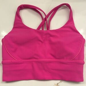 Lululemon Energy Longline Bra Ribbed Luxtreme
